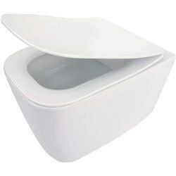 Dusch-WCS-Deante Hiacynt Badezimmer Toiletten Toilettenschüssel mit Deckel, flanschlos