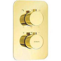 Dusch-Unterputzenarmaturen-Deante Box Bad BOX-Unterputzsystem Aussenelement, Für Thermostatbox-Gold