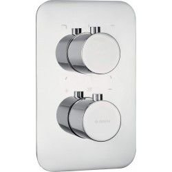 Armaturen-Deante BOX rund Duscharmatur Unterputz Einhandmischer Dusche Thermostat, chrom Design