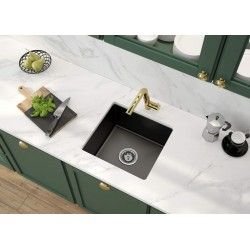Küchenarmatur Deante Silia Gold ausziehbar Spültischarmatur Wasserhahn mit Brause - Chrom