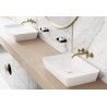 Deante Temisto Messing Wandarmaturen für Waschbecken, Wasserhahn mit Chrom Design