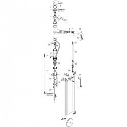 Hansgrohe Einhebel-Küchenmischer Spültischmischer mit Ausziehbrause Focus M42 SPTM 150 AZA 1j sBox Chrom 71829000