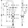 Hansgrohe Einhebel-Küchenmischer Spültischmischer mit Schwenkauslauf Logis M31 SPTM 260 1j Chrom 71835000
