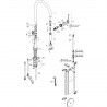Hansgrohe Einhebel-Küchenmischer Spültischmischer mit Ausziehbrause Talis M54 SPTM 210 AZB 2j sBox Edelstahl-Optik 72801800