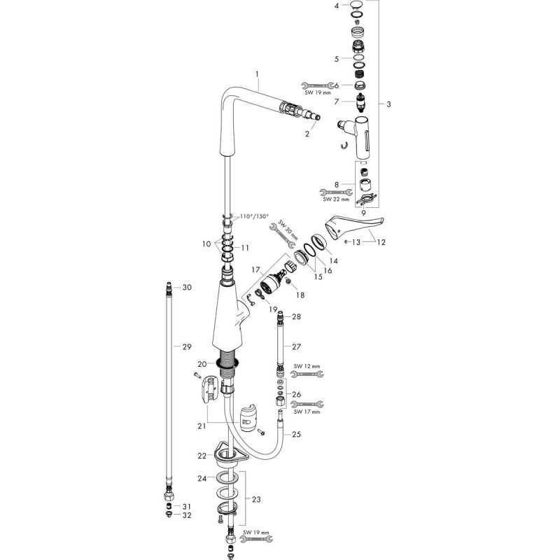 Hansgrohe Einhebel-Küchenmischer Spültischmischer Metris Sel M71 SPTM 320 AZB 2j Edelstahl-Optik 73820800