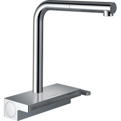 Wasserhahn Küche-Hansgrohe Einhebel-Küchenmischer Spültischmischer Aquno Select M81 - eleganter Küchenmischer mit Select-Technologie und AZB