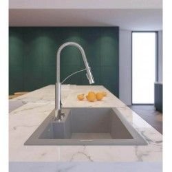 Deante Gerbera Küchenarmatur Wasserhahn ausziehbar mit Brause Spültisch Chrom Deante Großer Hersteller - 5