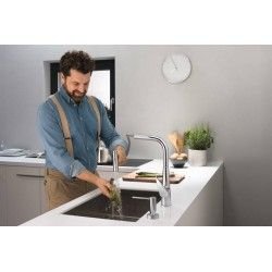 Hansgrohe Einhebel-Küchenmischer Spültischmischer mit Ausziehbrause Talis Sel M51 SPTM 300 AZB sBox 73867800