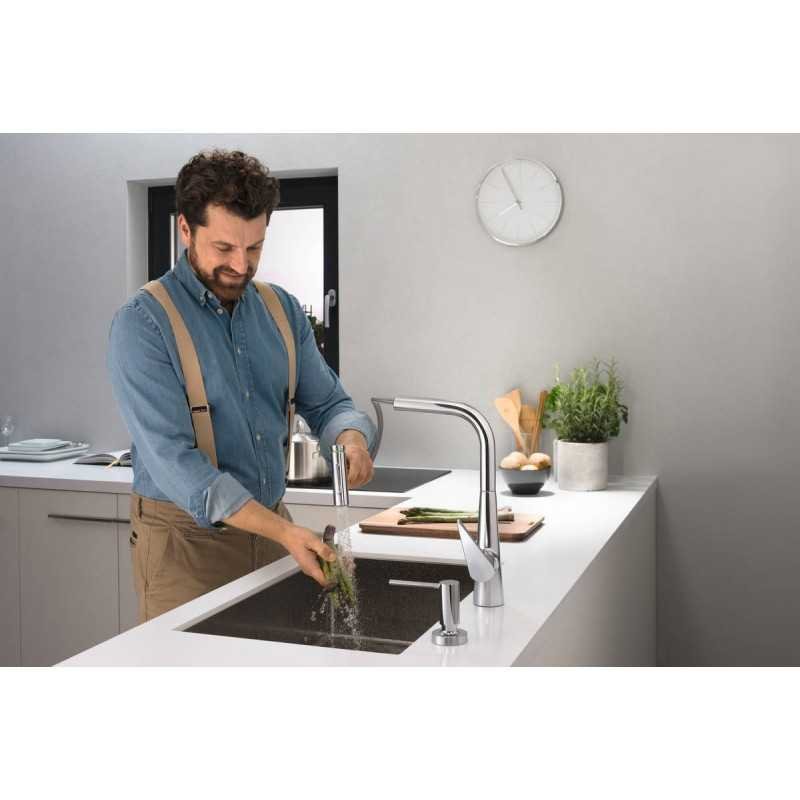 Hansgrohe Einhebel-Küchenmischer Spültischmischer mit Ausziehbrause Talis Sel M51 SPTM 300 AZB sBox 73867800