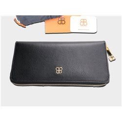 Taschen-Balantion Diana Portemonnaie aus hochwertigem Echtleder in zeitlosem Schwarz für Damen