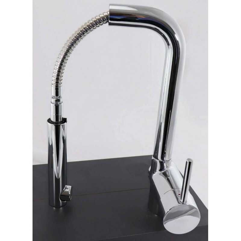 Deante Aster Küchenarmatur Wasserhahn ausziehbar mit Brause Spültisch Chrom Deante Großer Hersteller - 5