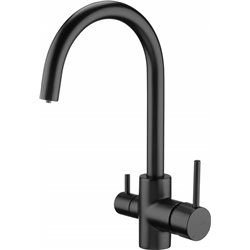 Schwarze Armaturen-Deante Küchenarmatur - BCH_N64M für den Anschluss an Wasserfilter geeignet