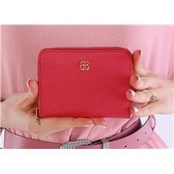 Handtaschen-Balantion Karmenta Geldbörse aus hochwertigem Echtleder in kräftigem Rot