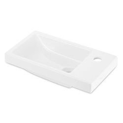 Handwaschbecken-Deante Funkia Badezimmer Waschbecken Keramikwaschbecken - Aufsatz