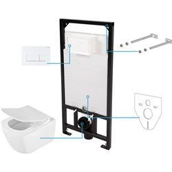 Montagezubehör-Deante Anemon Zero Badezimmer Toiletten Unterputz-WC-Sets Unterputz-w-set, 6 in 1 CDZA6ZPW