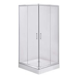 Deante Funkia Badezimmer Duschkabinen - Quadratische und rechteckige Quadratt-Duschkabine, 80x80 cm KYC_642K
