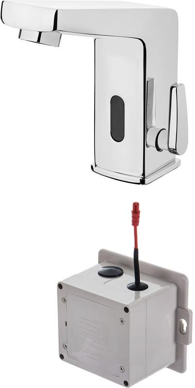 Deante Sensor Badezimmer Berührungslose Armaturen Waschbeckenarmatur, mit Temperaturregelung - 4xAA BCH_029R