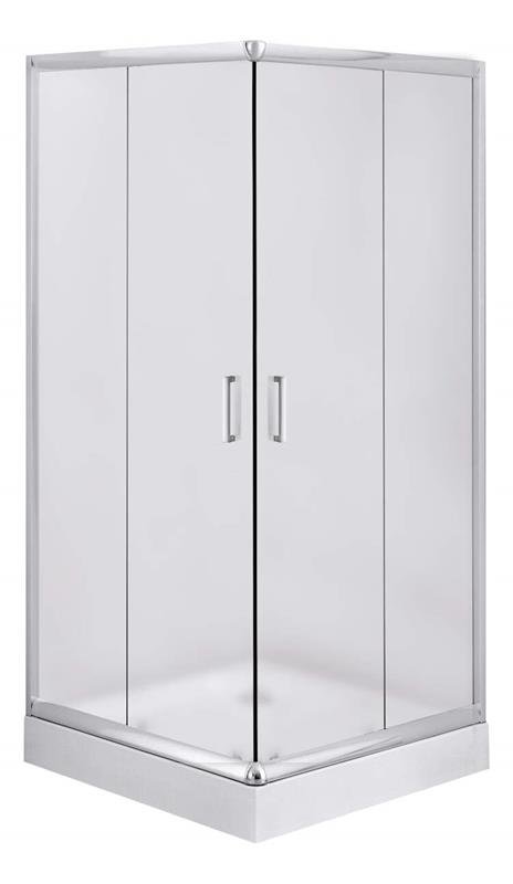 Deante Funkia Badezimmer Duschkabinen - Quadratische und rechteckige Quadratt-Duschkabine, 80x80 cm KYC_642K